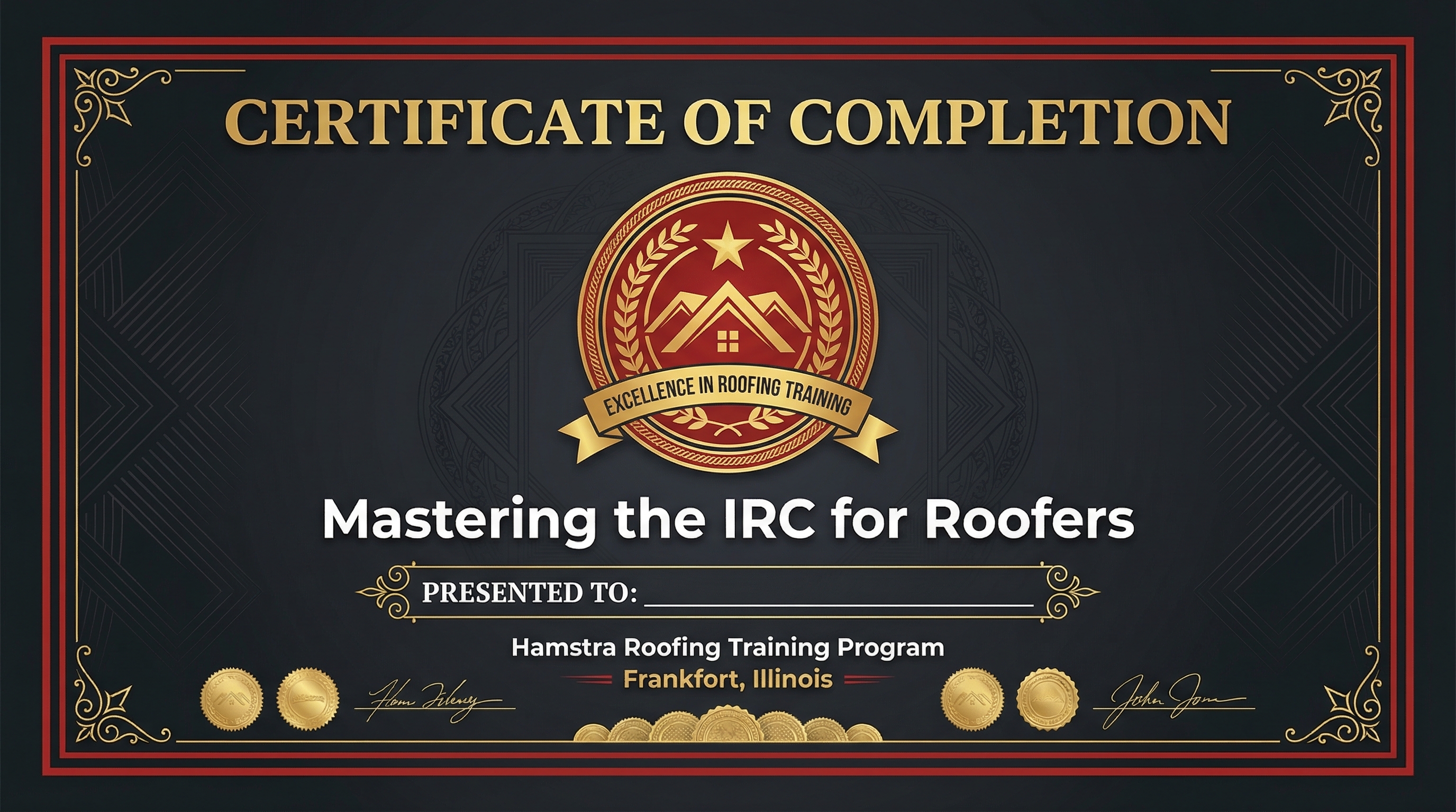 Certificate of Completion